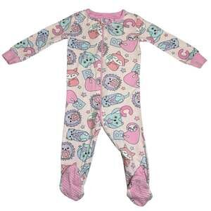 Bundles Baby Place Pajamas Baby Girl Owl Fox Pink 6-9 Months